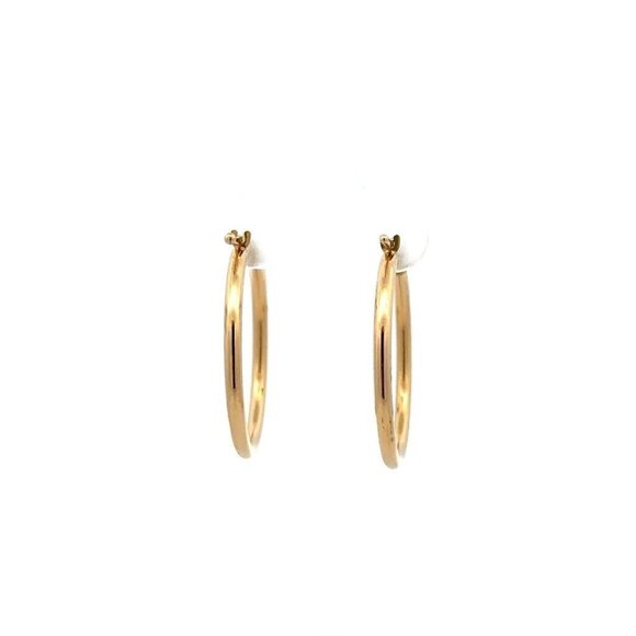 Unbranded Jewelry - 18K Gold Earrings Hoops Polished 1.64 grams
